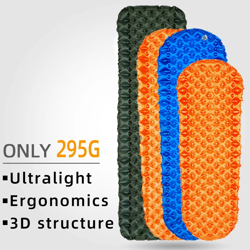 Туристический матовый коврик легкий надувной матрас в палатке походная и