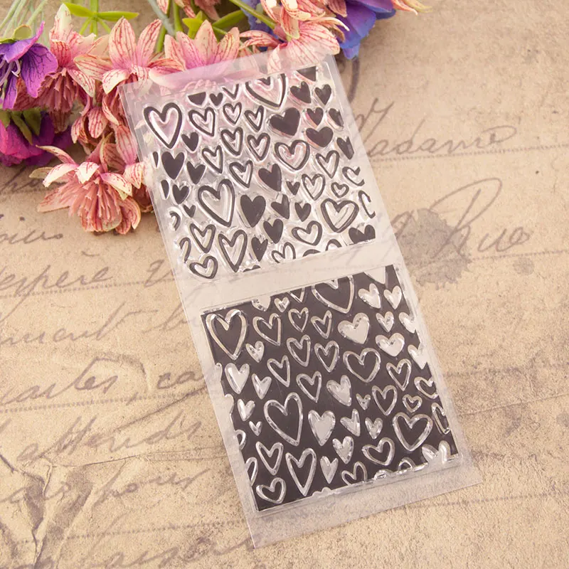 

Heart Transparent Clear Silicone Stamp/Seal for DIY Wedding Scrapbooking/photo Album Decorative Clear Stamp