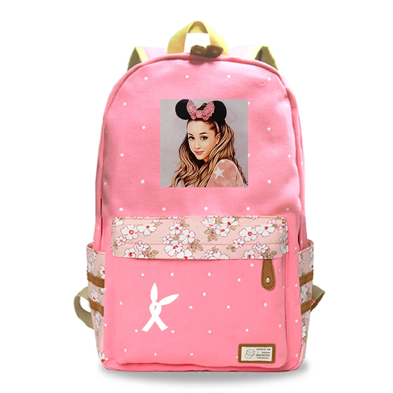 16 Mochila Feminina Ariana Grande рюкзак для ноутбука женский рюкзак для путешествий цветок волнистая точка школьные сумки для девочек-подростков - Цвет: 16