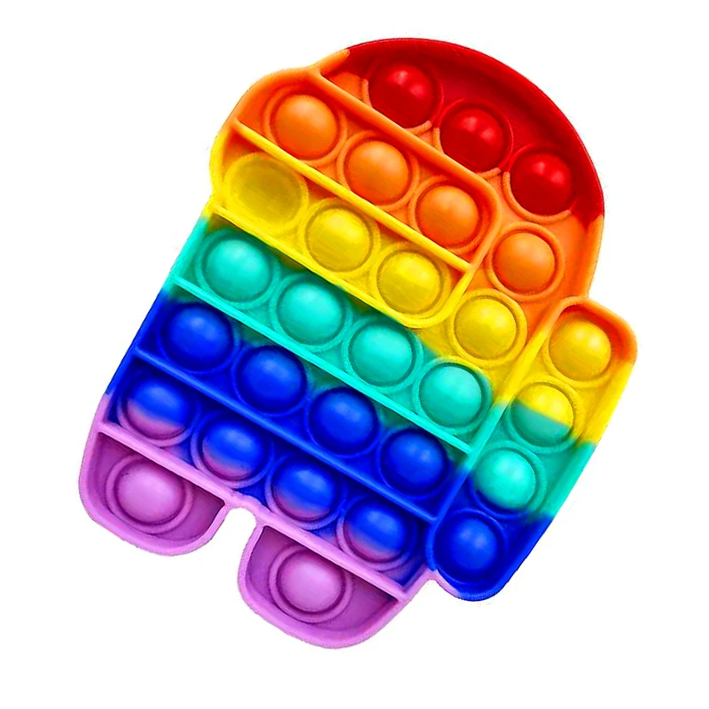 

Among Bubble Us Sensory Toy Push Fidget Pops Needs Squish Adult Child Funny Pop Anti-stress Fidget It Stress Reliver Toys