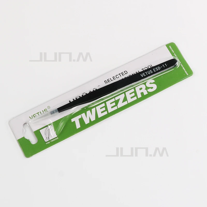 Vetus прямые и изогнутые черные ресницы Tweerzers наращивание ресниц Красота Макияж