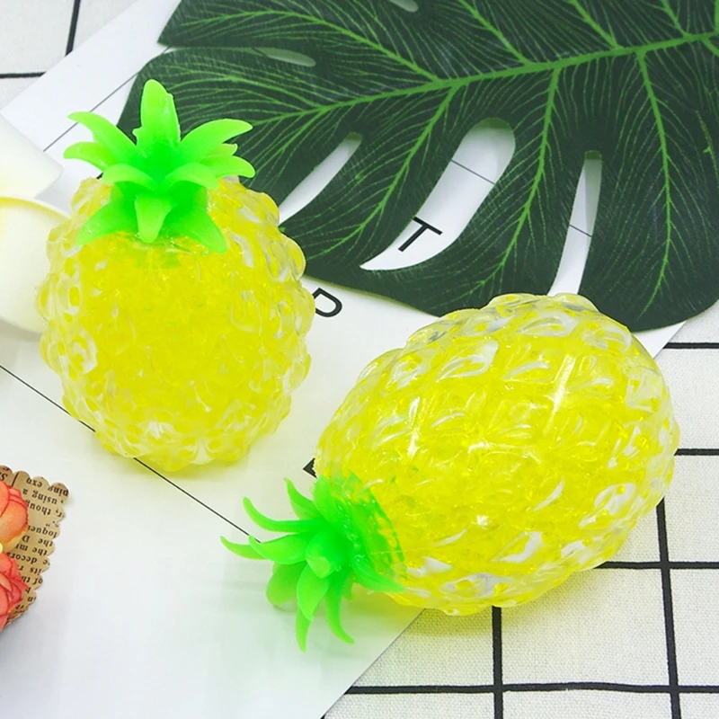 

85DE 1PC Pineapple Ball for Kids & Toddlers Interactive Playhouse Kits Educational Toys Squeezing Toy Anxiety Relief Ball Toy