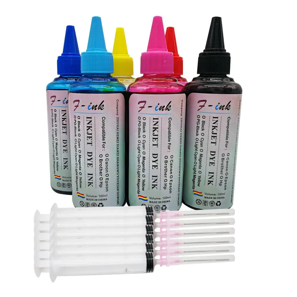 Краситель для принтера Epson Stylus photo 100 1400 1410 1430 W PX730WD PX820FWD PX830FWD чернила T0791 6x1500 мл|dye