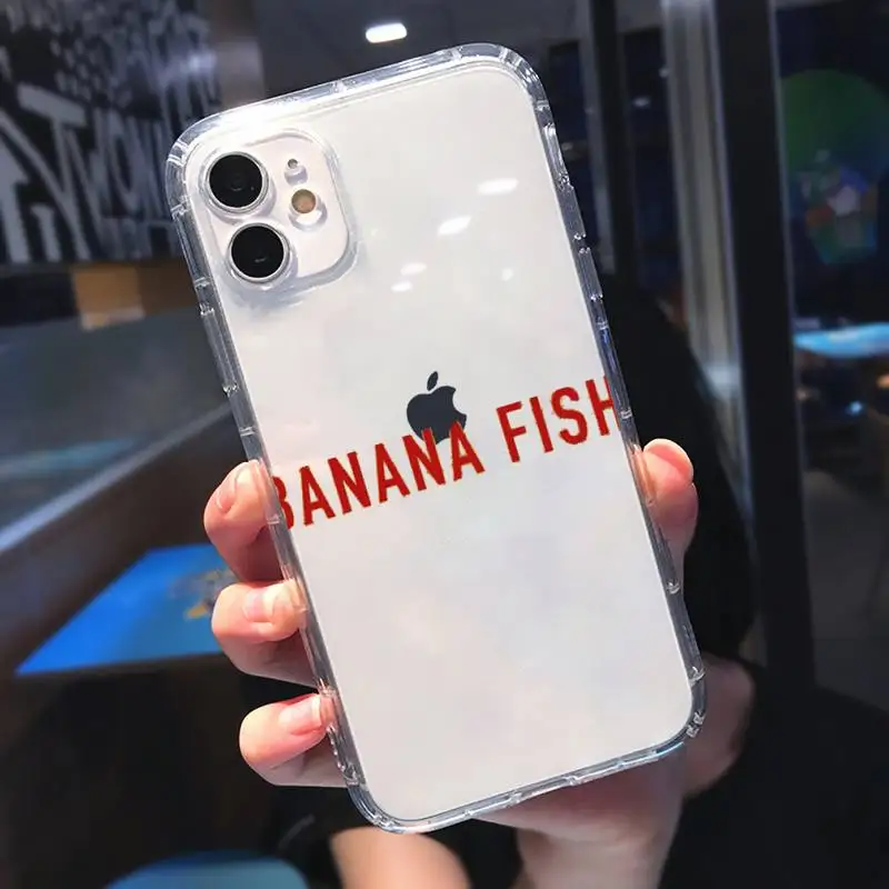 

Banana Fish Anime Phone Case Transparent soft For iphone 5 5s 5c se 6 6s 7 8 11 12 plus mini x xs xr pro max