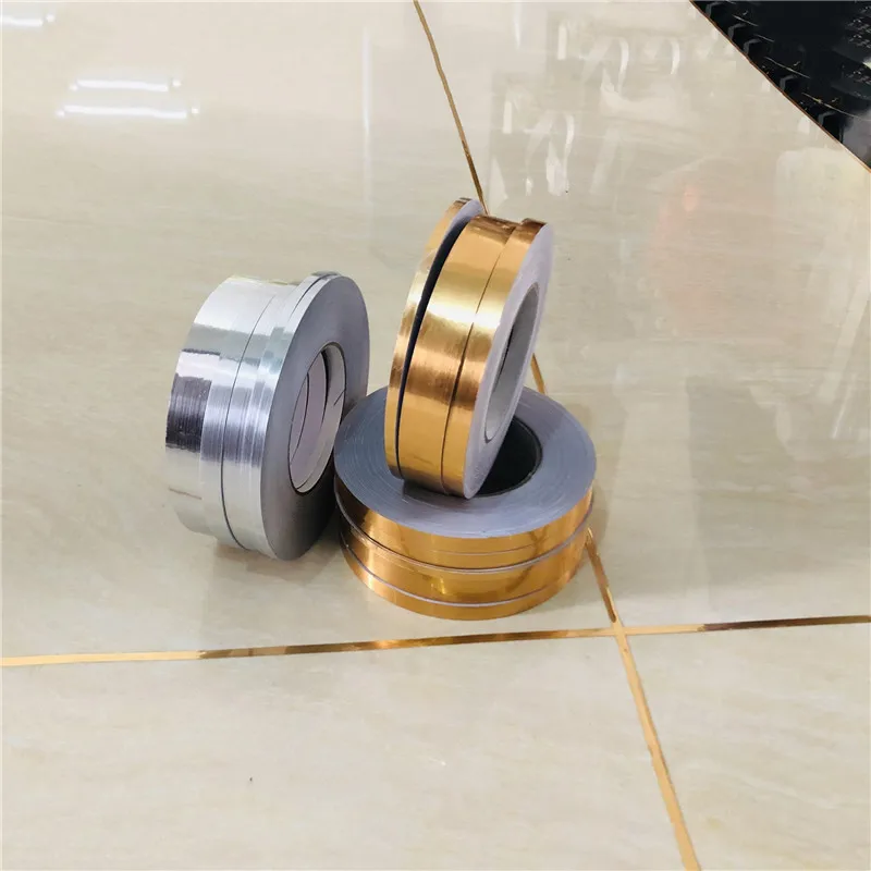 50 м цвета: золотистый серебристый линии шва плитка наклейки Водонепроницаемый и