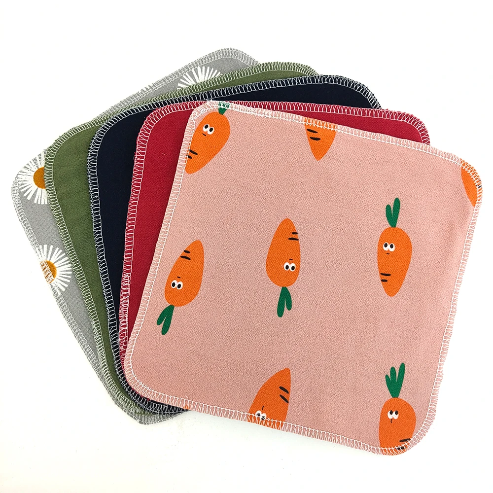 5 шт. 2 слоя Бумага меньше Полотенца s 7 8x7 8 Inch хлопчатобумажной ткани салфетки