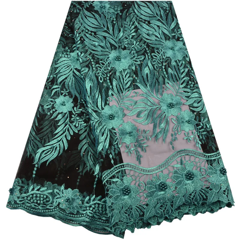 

Nigerian French Lace Fabric 2018 For Bridal Wedding Dress French Tulle Net Mesh Lace With Stones For Party Sewing Fabric 1347