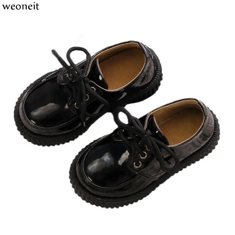 Новинка детская кожаная обувь Weoneit для малышей маленьких подростков девочек