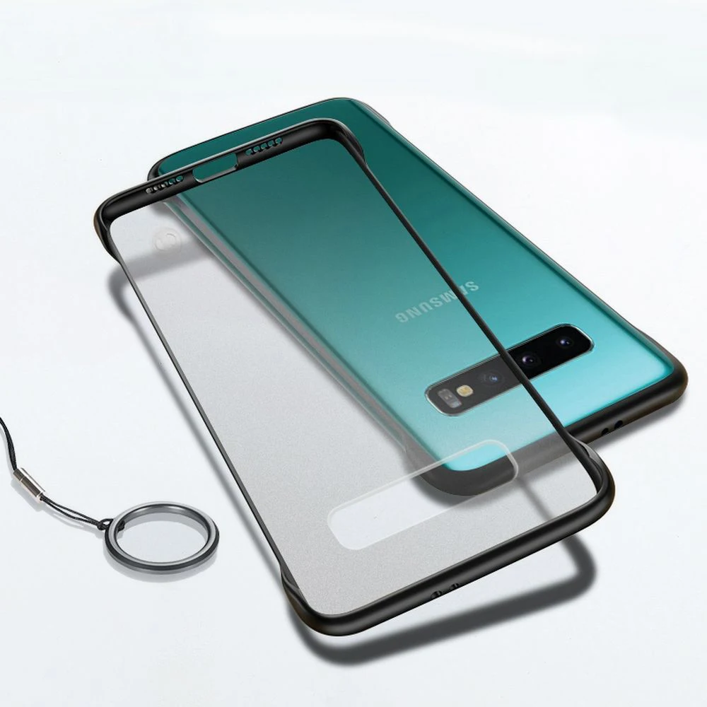 Тонкий ударопрочный чехол LAPOPNUT для Samsung Galaxy S20 Ultra S10 Plus S7 Edge S8 S9 прозрачный матовый
