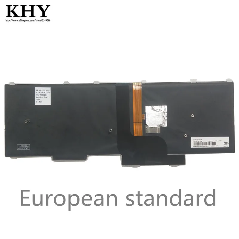 Новая Оригинальная клавиатура с подсветкой для ThinkPad P50 P70 P51 P71 европейский