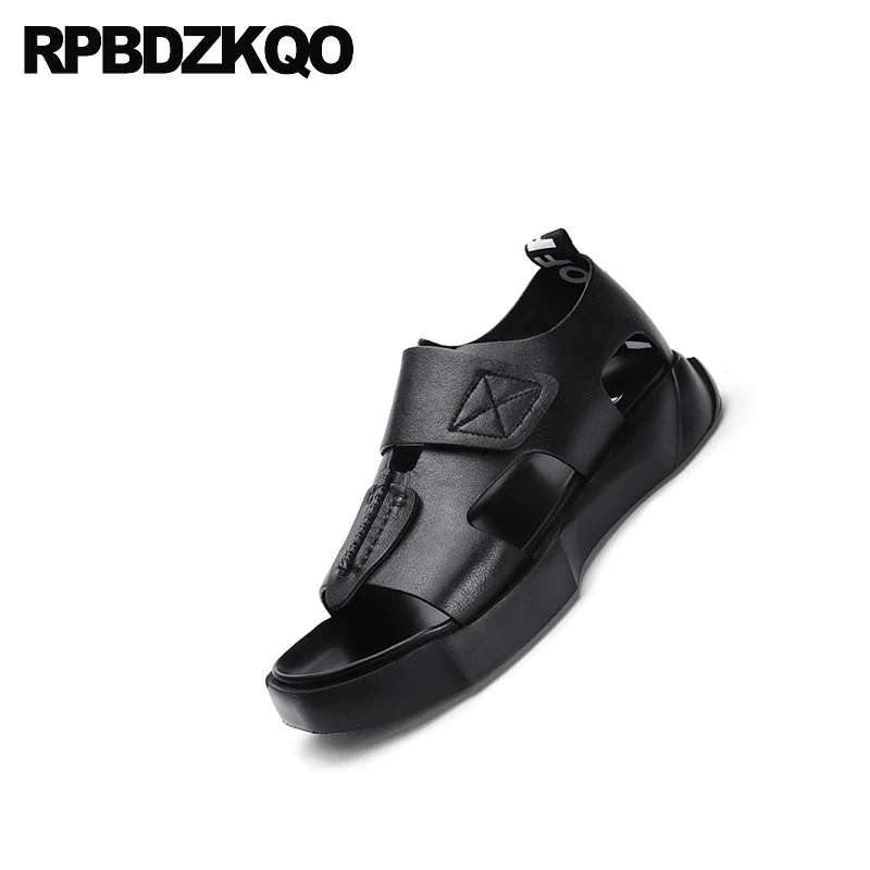 Повседневная мягкая обувь с открытым носком на платформе открытыми пальцами