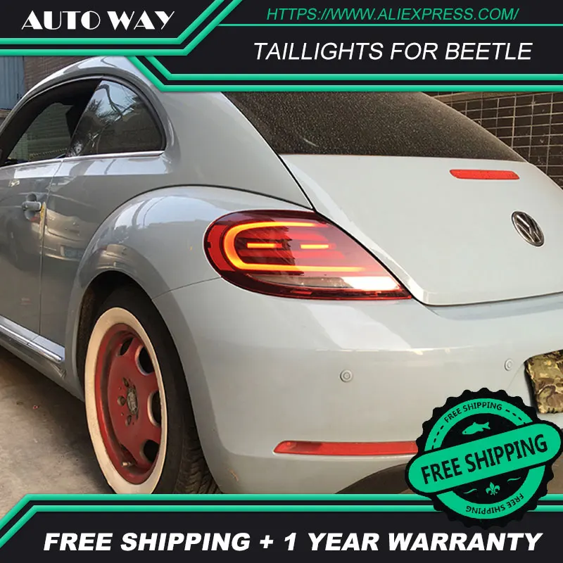 Чехол для стайлинга автомобиля Volkswagen Beetle 2012 2019 задние фонари VW светодиодный