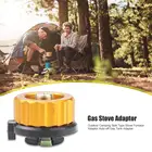 Открытый Кемпинг пеший Туризм Сплит Тип плита адаптер горелки конвертер для печи разъем автоматическое выключение газовый картридж бак цилиндрический адаптер
