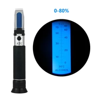 handheld 0 80 alcohol refractometer for spirits household liquor brewing refractometer alcohol concentration detector