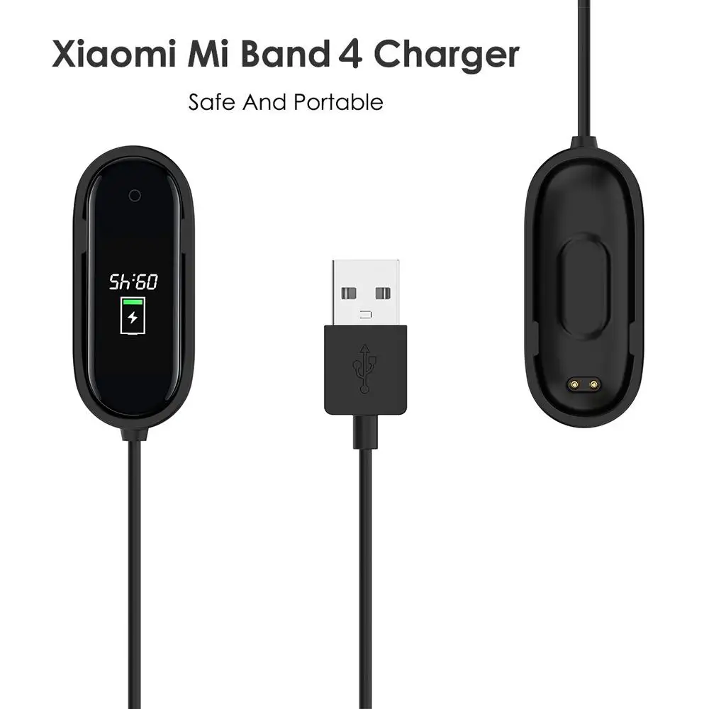 USB зарядные устройства для Xiaomi Mi Band 4 зарядное устройство смарт Браслет зарядный