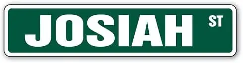 

Metal Signs,Road Street Sign,Thick Tinplate Print Poster,JOSIAH Great Gift Idea 100's of names to choose from! ,metal sign