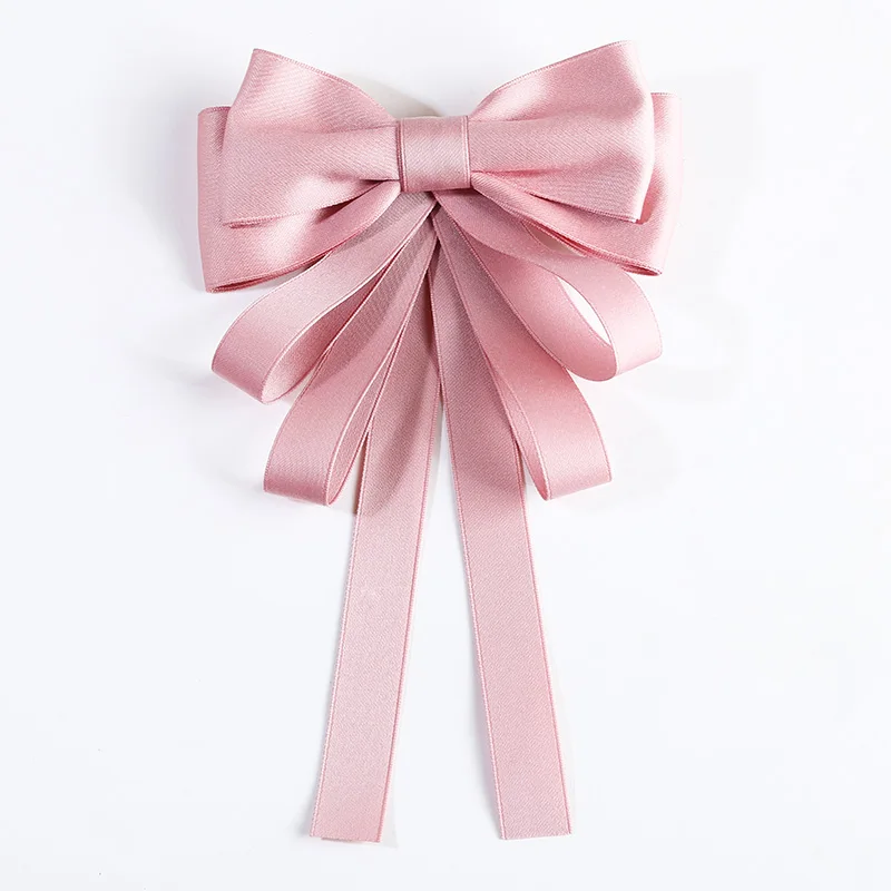 Женская Брошь Длинная лента большая полоса бант рубашка галстук-бабочка заколки