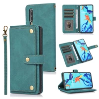 luxury pu leather phone case for huawei p30 pro wallet flip card slots stand cover for huawei p30 lite tpu bumper case