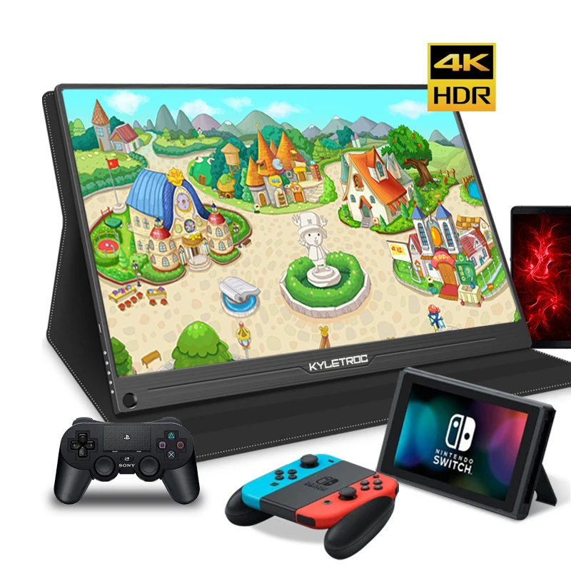 15 6 &quotпортативный монитор ПК 4K HD экран 1080p ips ЖК Дисплей HDMI type C USB для ноутбука
