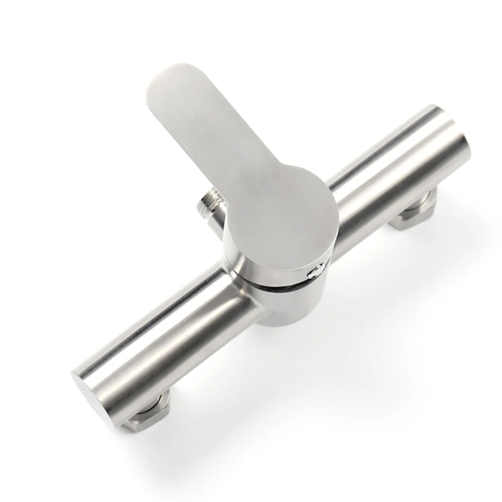 304 stainless steel hot and cold water mixer wall mounted metal handle shower faucets for bathroom free global shipping