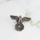 Винтажный крест брошь с орлом времен Второй мировой войны немецкая Военная булавка черный кокд Ретро значок на пуговице электронный подарок для мужчин