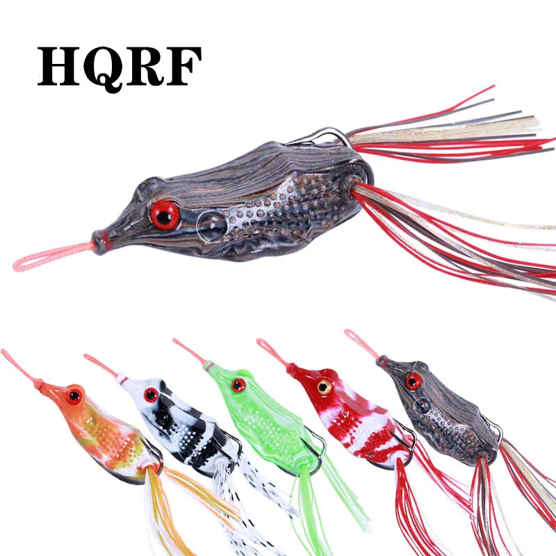 

1PCS Frog Fishing Lure Soft Silicone Bait Plastic Frog Lures Bass Lures Frog Lifelike Snakehead Lure