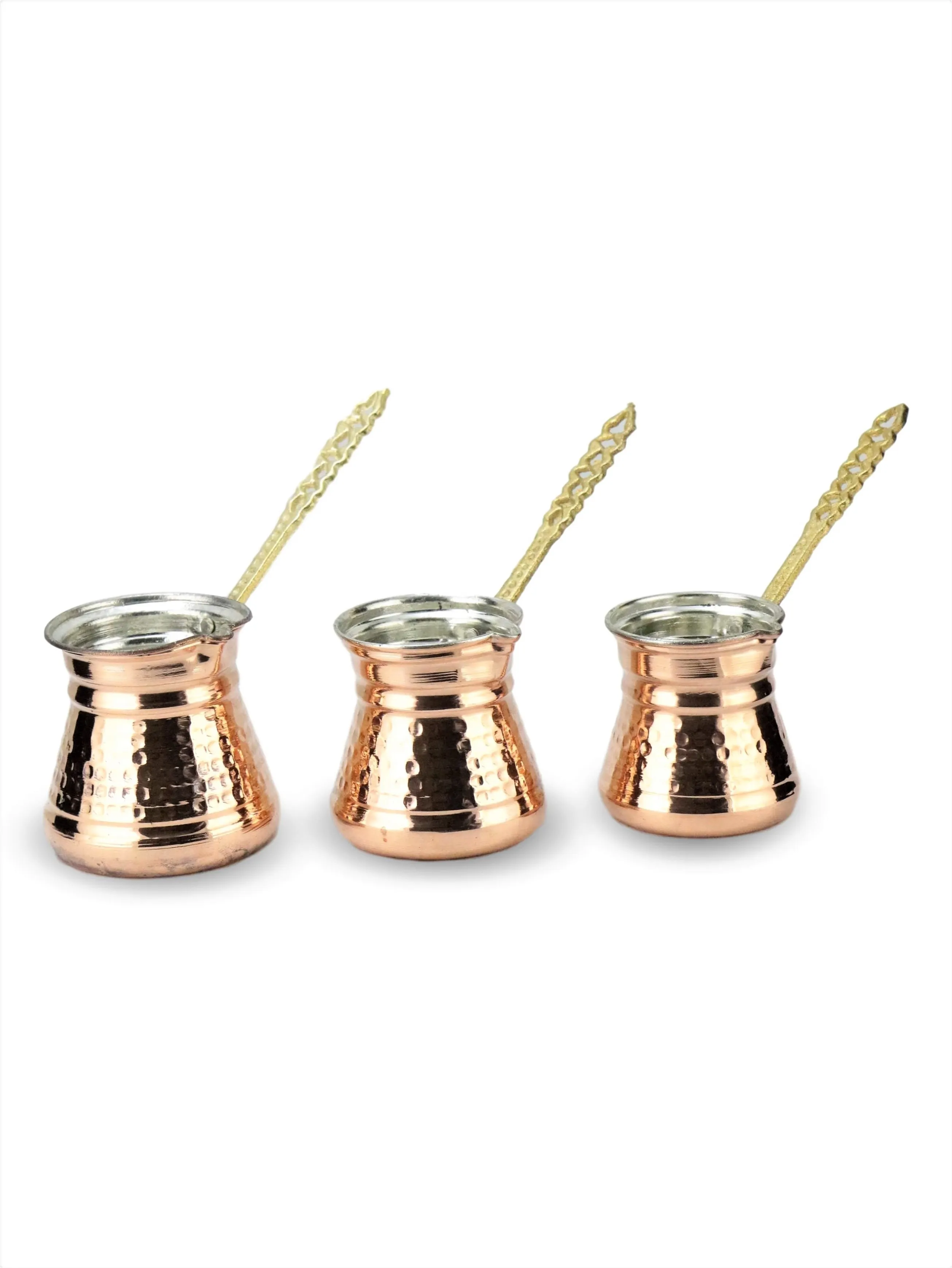 

Morya Copper Turkish Coffee Pot Mocha Espresso Latte Ewer Vintage Jazzva Briki Coffee Pot Kettle Drink Tool Cafetiere Stovetop Set