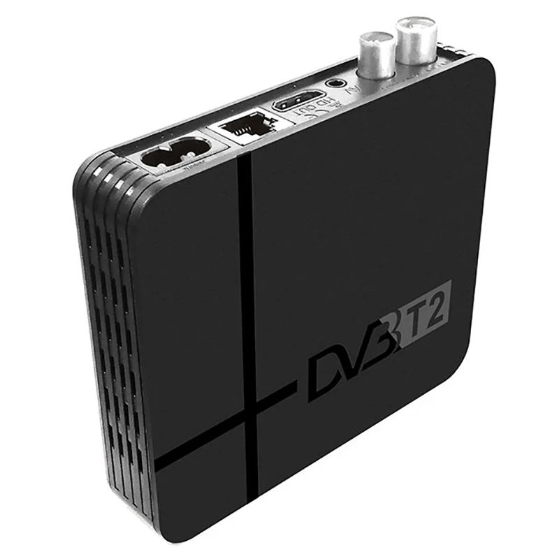 Полностью HD 1080P цифровой DVB-T2 K2 MAX наземный ТВ-тюнер H.265/HEVC встроенный RJ45 LAN