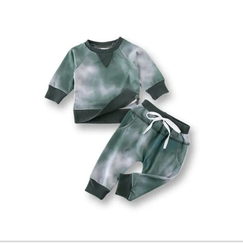 

2021 весенняя одежда для маленьких «вареный» комплект одежды из 2 предметов для новорожденных, толстовки с капюшоном для мальчиков и девочек, ...