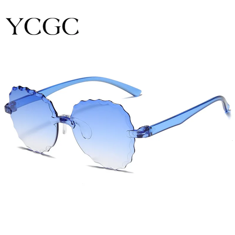 

Круглые Солнцезащитные очки женские модные пластиковые оправы без оправы в форме цветка солнцезащитные очки винтажный фирменный дизайн же...