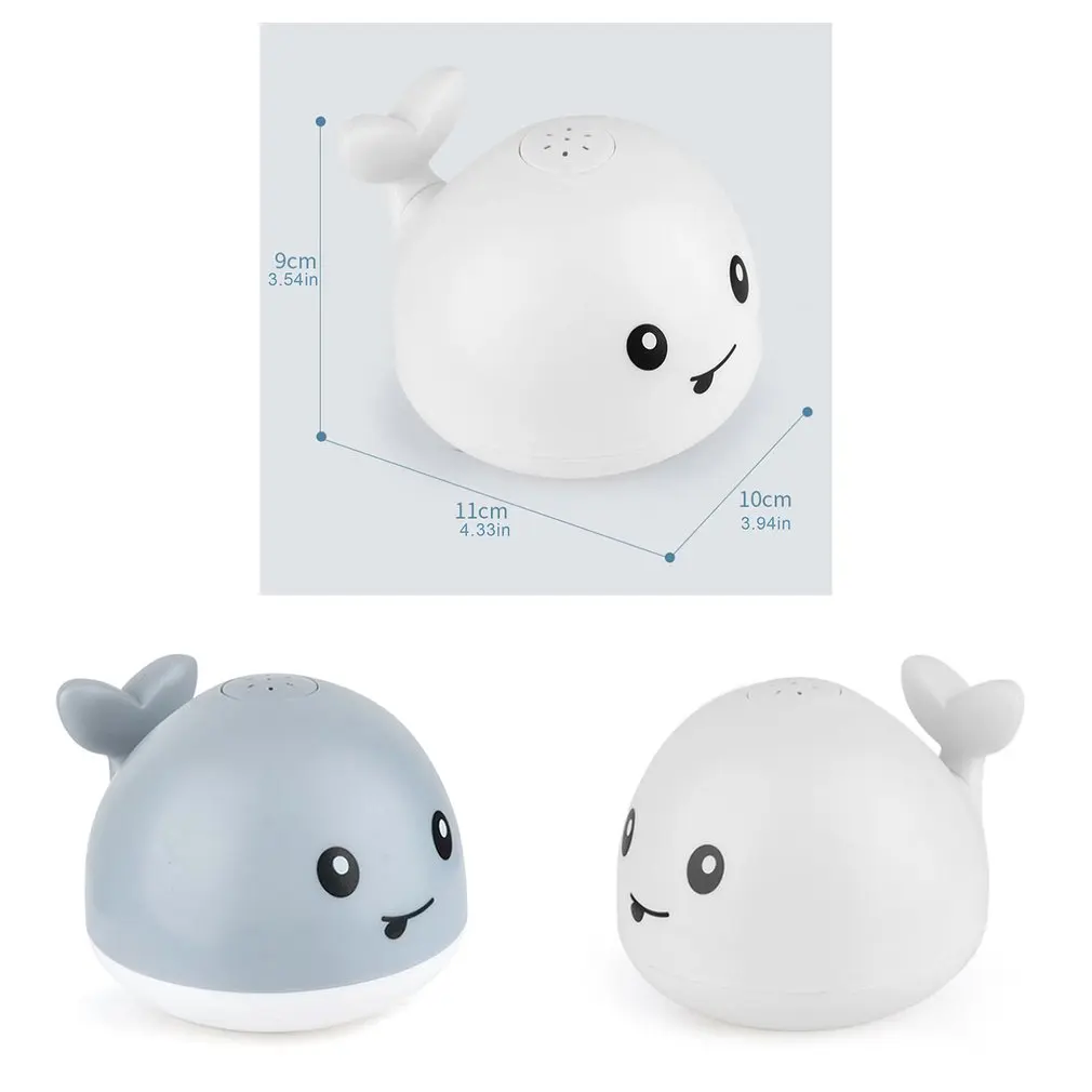 

Electric Induction Water Jet Whale Shape Electric Toy With Light And Music For Baby Exquisite Bath Toy
