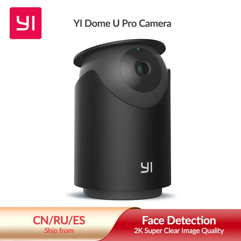 YI Dome 3MP HD WIFI IP камера 360 ° AI распознавание лица умная домашняя Камера Безопасности Автоматическое отслеживание человека и питомца видео рекордер черный - изображение