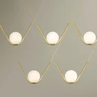 Уникальная светодиодная люстра в скандинавском стиле V-образной формы, регулируемая потолочная лампа для столовой, осветительный прибор с подвеской