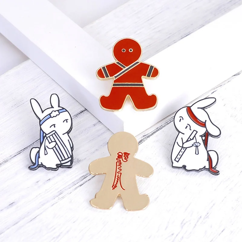 Заколки основатели дьявольского аниме магических предков значки брошь на