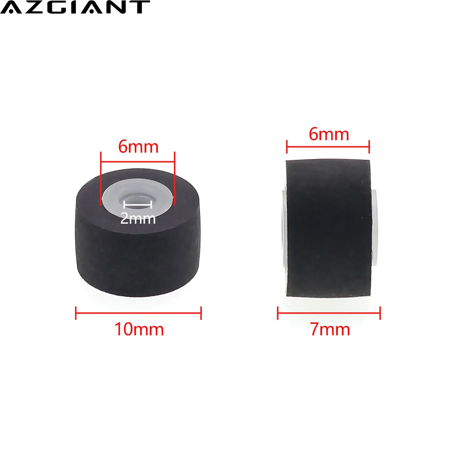 1 шт. Ретрактор AZGIANT 10 мм x 7x2 нажимной шкив для ремня магнитофон кассета зажим