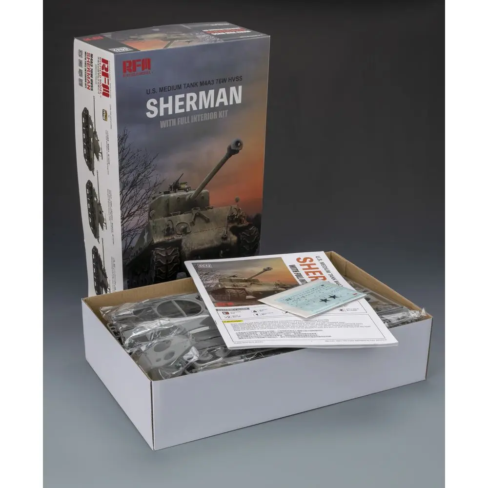 Полевая модель Rye RFM RM 5042 1/35 сша емкость M4A3 76w HVSS Sherman с полным набором моделей для
