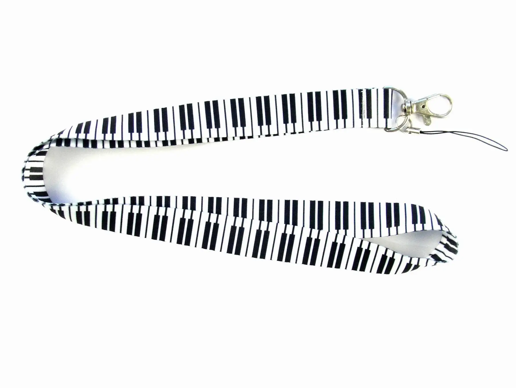 New Arrival 30 Pieces/lot Quality Classical Musical Piano Notes Style Keychains Neck Lanyard Phone Straps ID Card Badge Holder | Украшения