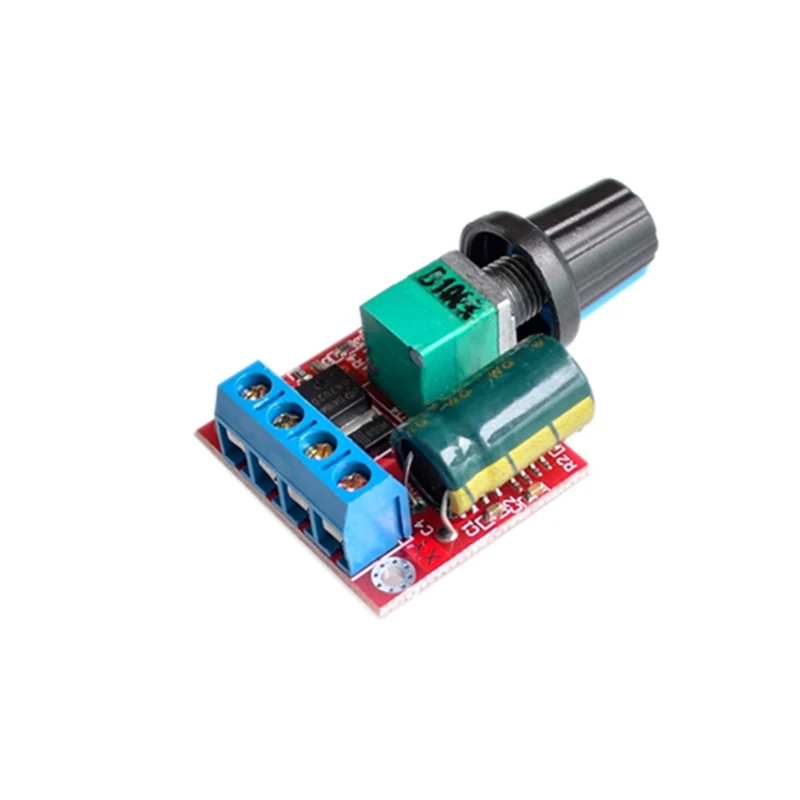 Мини DC 4 5 В 35 5A 90W PWM контроллер скорости двигателя постоянного тока модуля