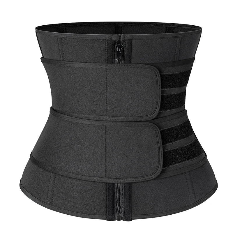 

Black Corset Lumbar Shaper Steel Boned Waist Corset Trainer Sauna Sweat Sport Girdle Cintas Skims Modeladora Fajas Colombianas