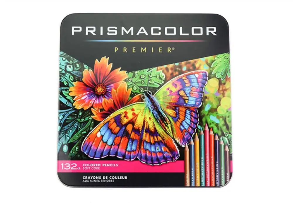 USA prismacolor art масляный цветной карандаш 12/24/36/48/72/132/150 color lapis de cor мягкий