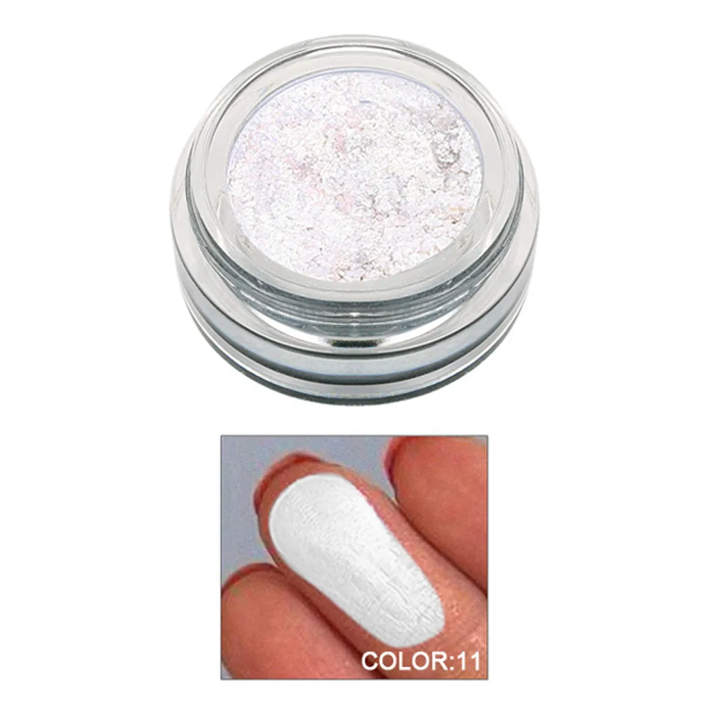 11 14 Colors Jelly Shimmer Glitter Eyeshadow Cream Highlighter Glow Metallic Chunky Eye Glitter FestivalParty Make Up Palette#YH - Цвет: 11