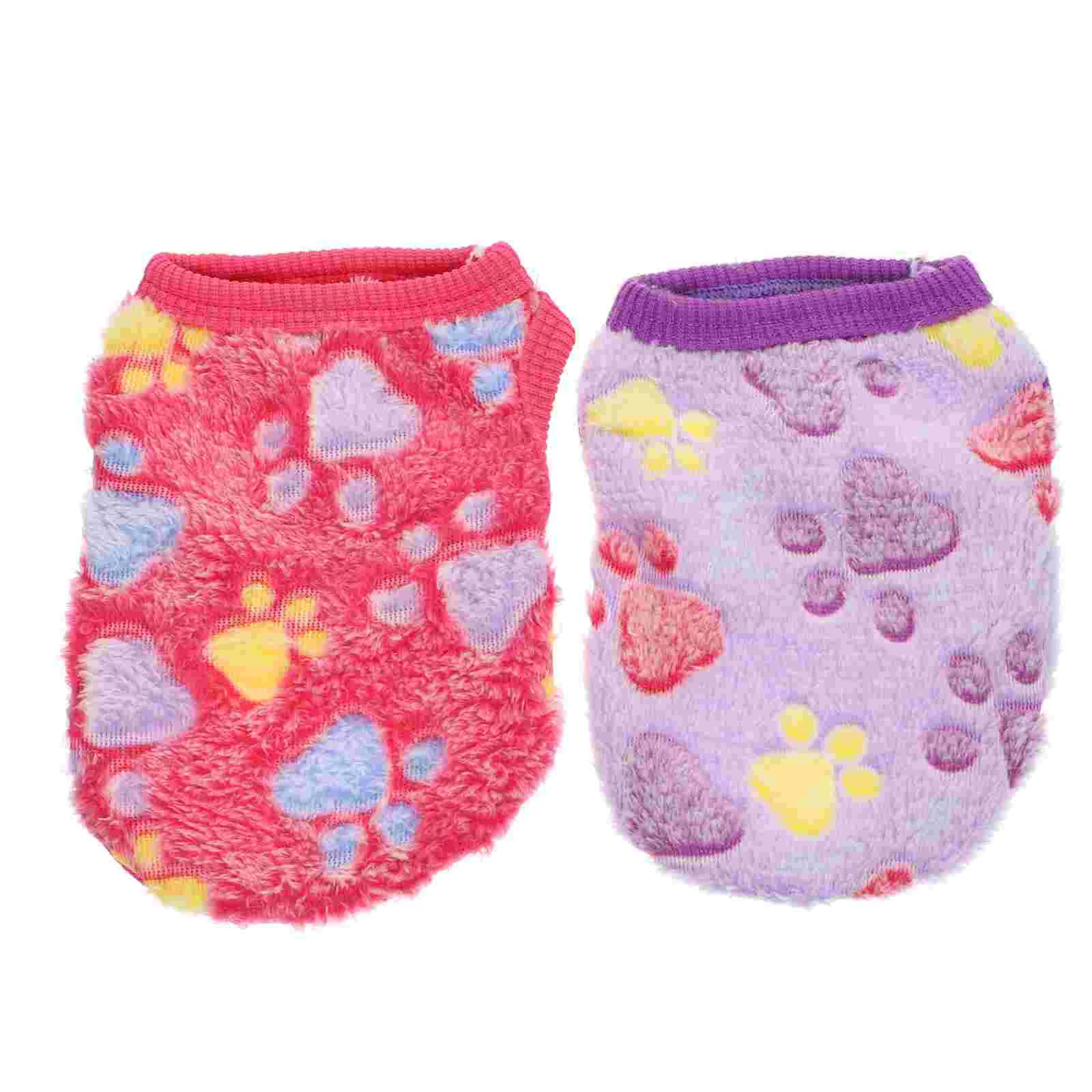 

2pcs Small Rabbit Puppy Warm Clothes Lovely Pet Clothes Pet Vests Pet Supplies