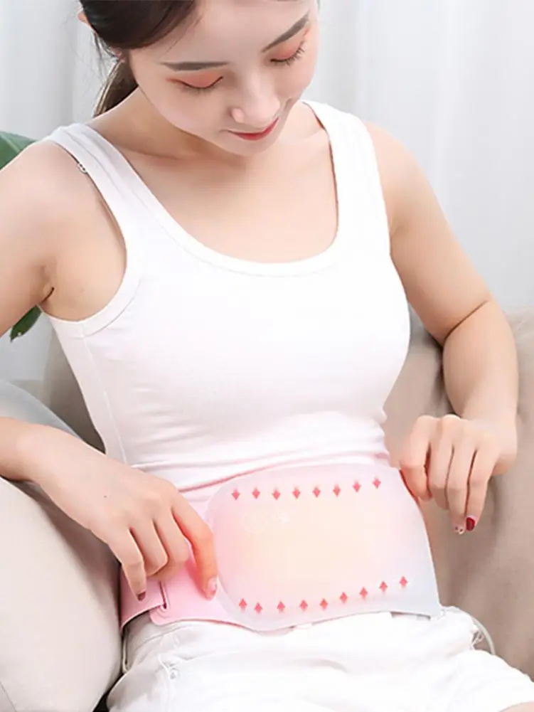 USB пояс с подогревом портативная теплая терапевтическая подушка для тела