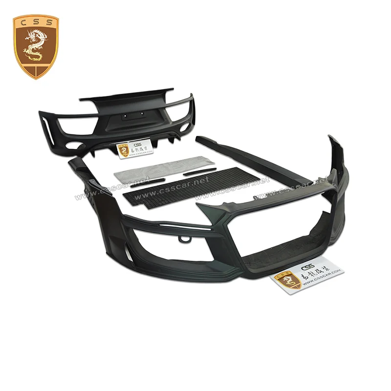 CSSCAR Automobile Fit for Audi R8 Modified Regula Style Body Kit Fiberglass Front bumper side skirts rear bumper Auto body parts