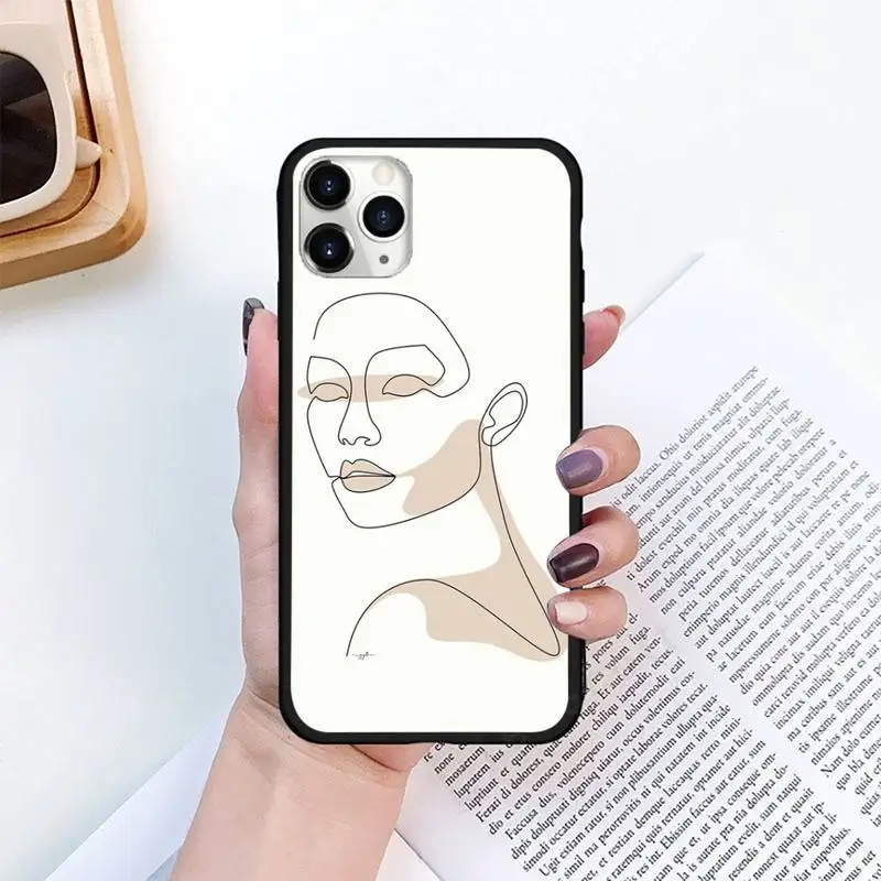 

Abstract line art Phone Cases for iPhone 11 12 pro XS MAX 8 7 6 6S Plus X 5S SE 2020 XR mini