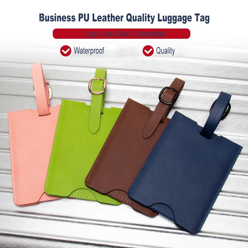 Багажная бирка из искусственной кожи мужские дорожные аксессуары Одноцветный