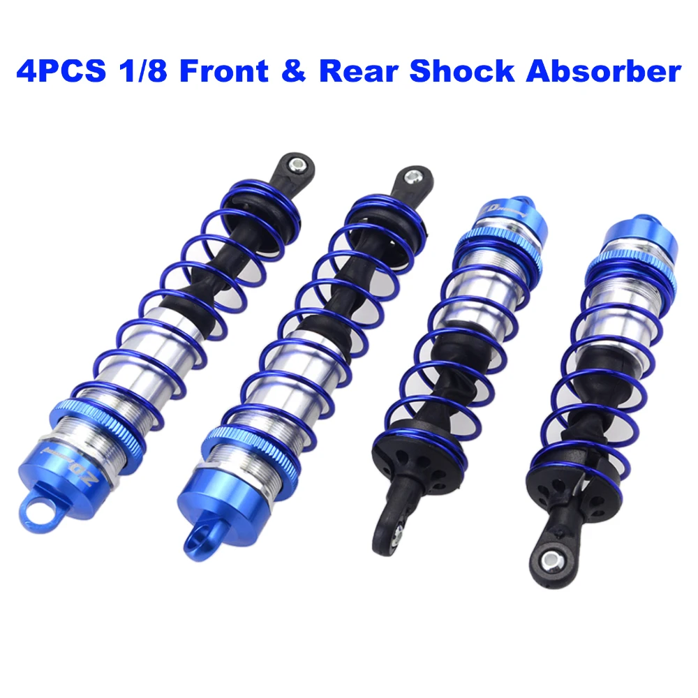 Amortiguador de Metal para coche, suspensi&oacute;n delantera y trasera de 120mm, 140mm, para JLB, HSP, EM Racing, HPI, Buggy, Truggy, ZD Racing, 4 Uds.-4