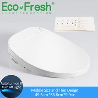 ecofresh v o ushape smart toilet seat electric bidet cover smart night light intelligent bidet sprayer heat clean massage