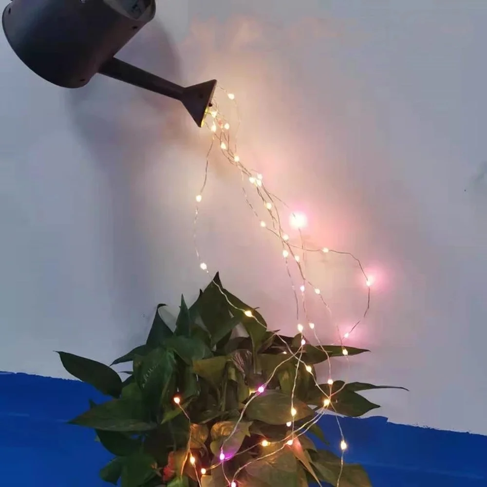 

Металлический спринклер, лампа для лейки, декоративная светодиодная лампа на солнечной батарее для украшения сада, Звездный ландшафтный св...