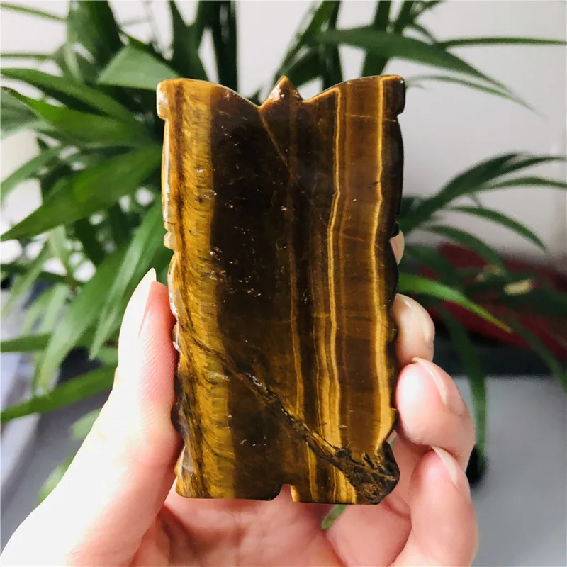 Натуральный тигровый глаз Кристалл резьба украшение офиса фэн шуй креативный